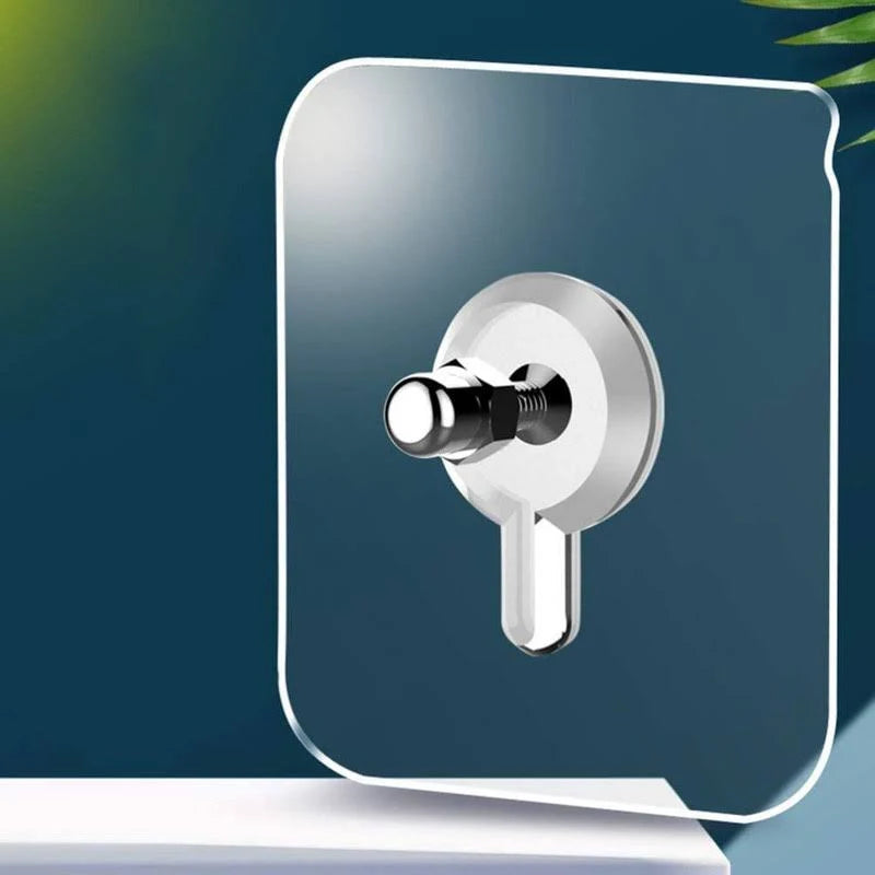 Adhesive Wall Hooks, No-Drilling Waterproof Screw for Hanging (20 pcs per set)